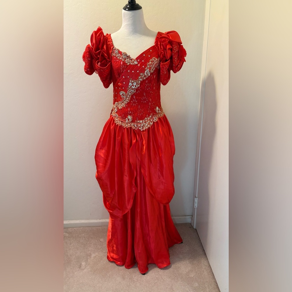 Costume Dress Vegas Pro Dance Halloween Cosplay Princess Southern Belle HANDMADE